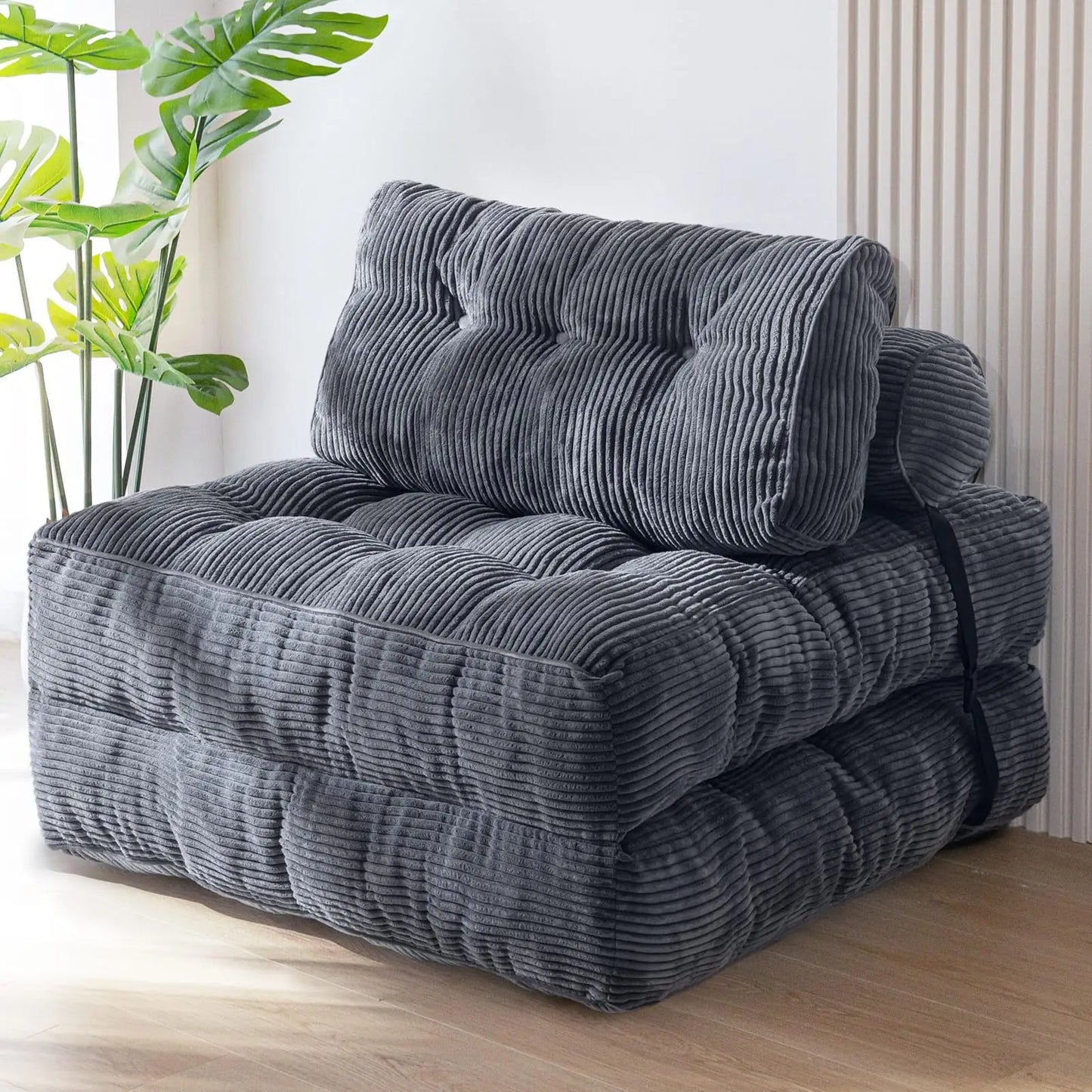Folding Sofa Bed Sleeper Chair - Portable Fold Out Mattress for Living Room, Bedroom & Small Spaces