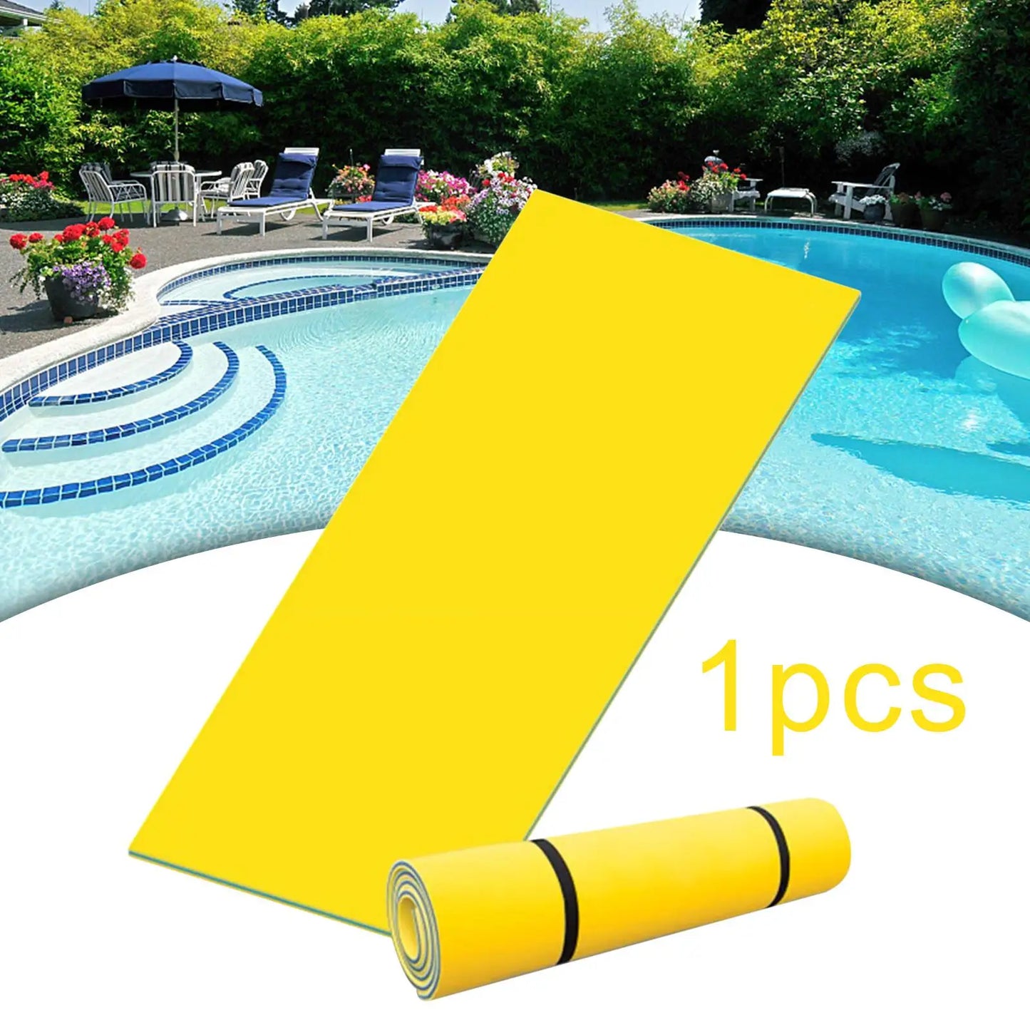 Floating Water Mat Pool Unsinkable Floats Mattress for Outdoor Boat Swimming Floating Pad Pool Adults Comfortable Float Mat