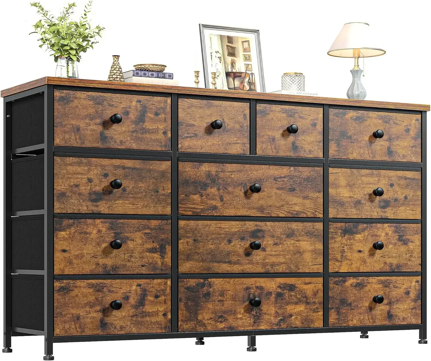 Bedroom Dresser With 13 Drawers Modern Storage Chest
