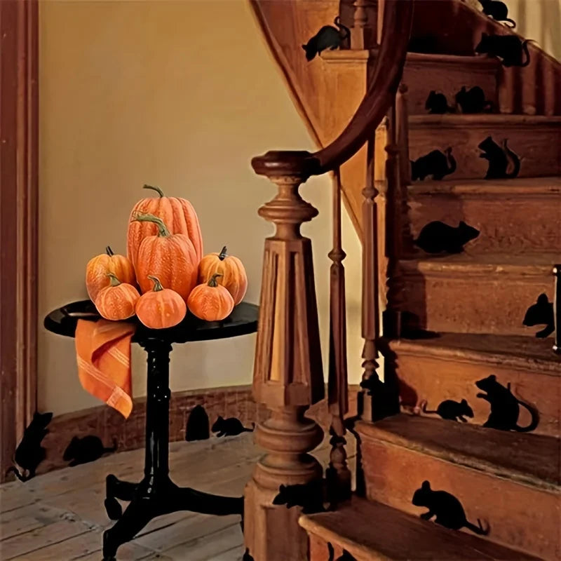 7PCS Simulation Pumpkin Model Set Artificial Fall Decor for Halloween Thanksgiving Party Garden Table Display Decorations
