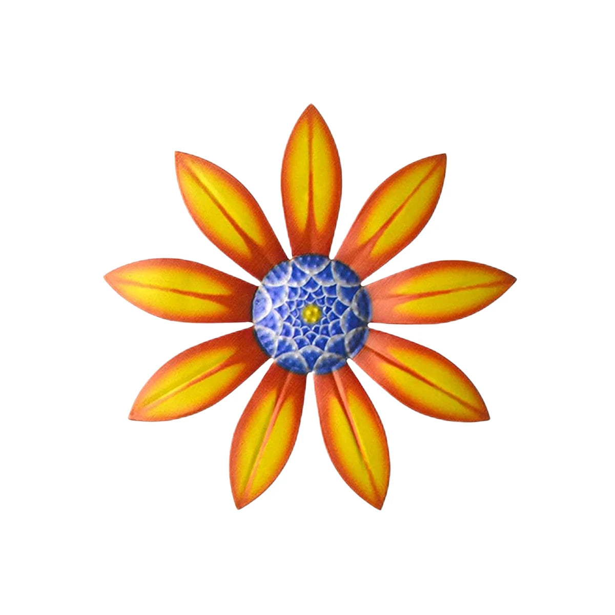 Sunflower Wall Art Decor: 6.5'' Metal Sunflower for Home Office, Garden, Patio, Wedding, Party, Fence, Wall Art, Wall Sculptures