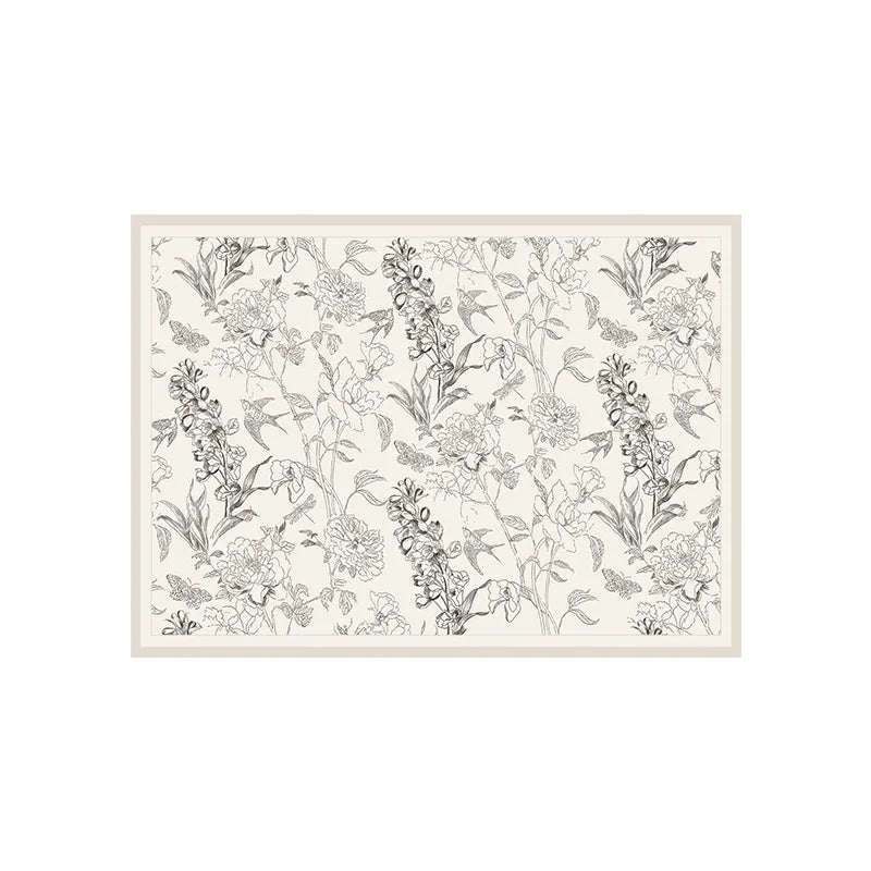 French Style Living Room Large Area Carpet Beige Bedroom Carpet Floral Leaf Pattern Decoration Rug Luxury Art Study Room Rugs IG
