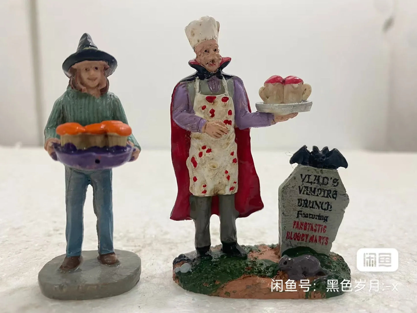 Halloween Decor Creative Halloween Scene Resin Ornaments Ghost Taking Pictures Figurine Garden Ornaments Home Decor Accessories