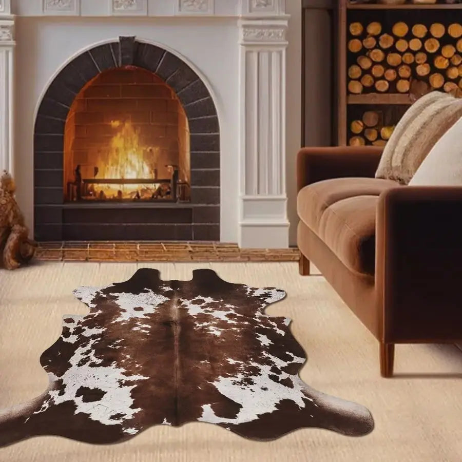 Cowhide Cow Print Rug Western Style Living Room Decor