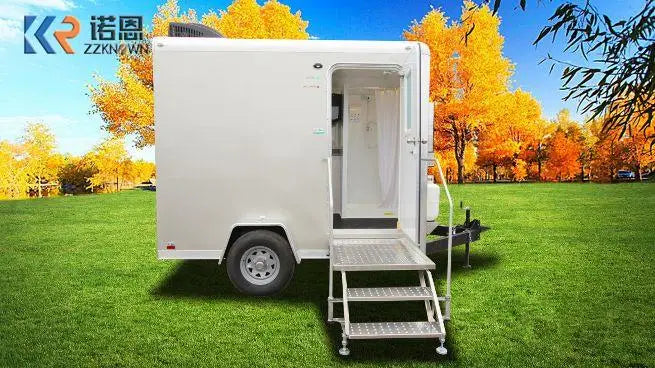 Single Station Mobile Portable Toilet Trailer Camping VIP Luxury Restroom Trailer Prefab Houses