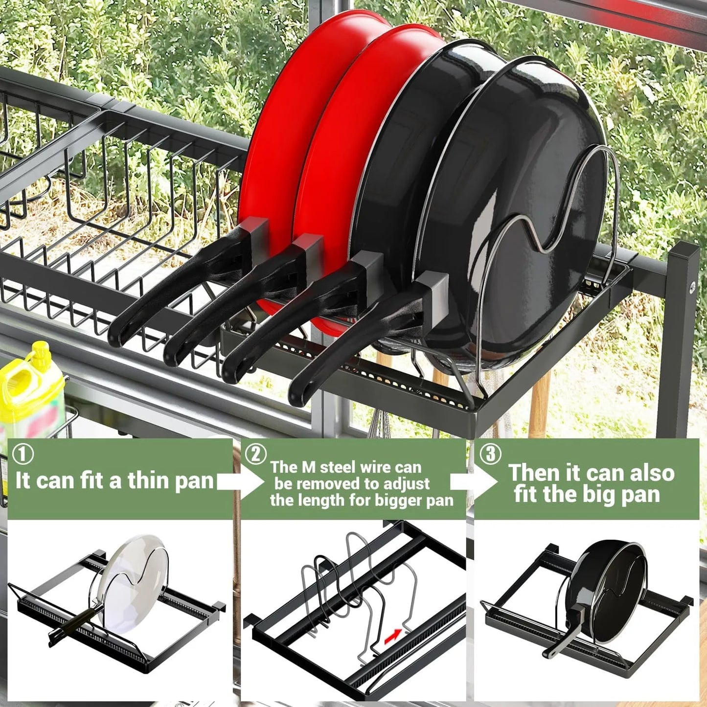 Over The Sink Dish Drying Rack Snap On Two Tier