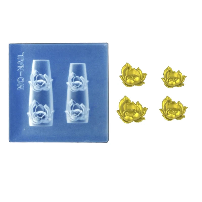 Butterfly- Embossing Silicone Mold Nail Art Carving Mold Suitable for Diy Nail Art Decor Supplies Nail Template Tool