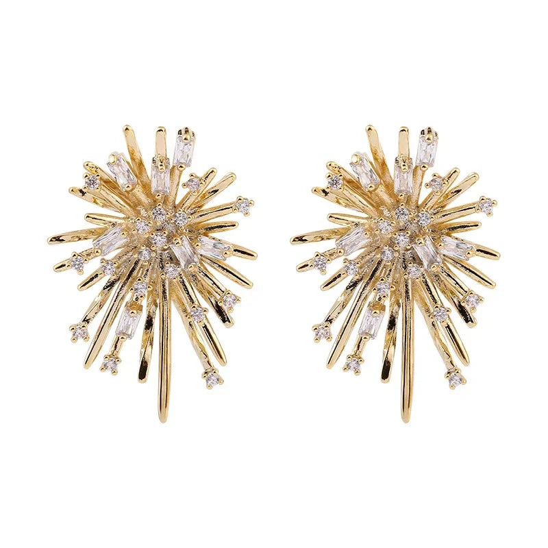 New Designer Kroean Fashion Grateful Earring for Women Trendy Cute S925 Silver Pin Stud Earring Wholesale Jewelry Gift