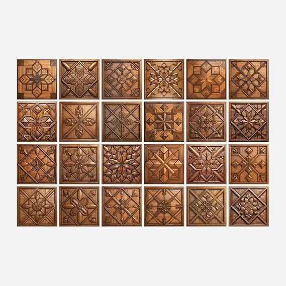 24 Piece Peel And Stick Tile Sticker Set For PVC Backsplash