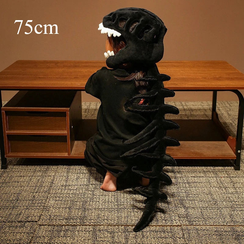New Alien Skeleton Dinosaur Mask Funny Costume Headwear Horror 3D Dinosaur Skeleton Halloween Decor Party Dress up Accessories