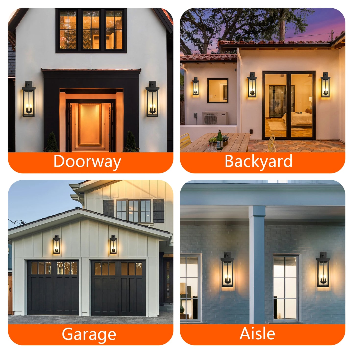 Arlgsite Outdoor Wall Lantern Dusk To Dawn Sensor Aluminum