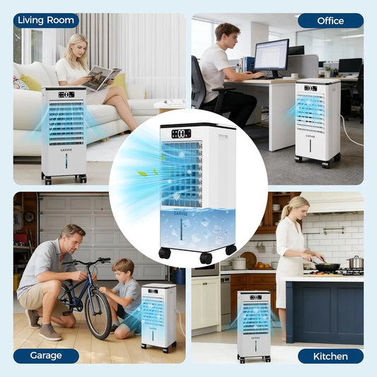 HiMISS Evaporative Air Cooler Fan Portable with Auto Swing