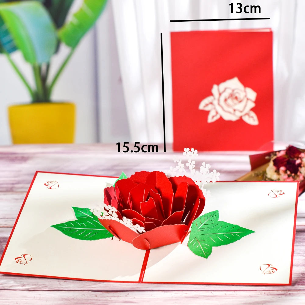 Magic Ants Pop Up Flower Card Flora 3D Greeting Card