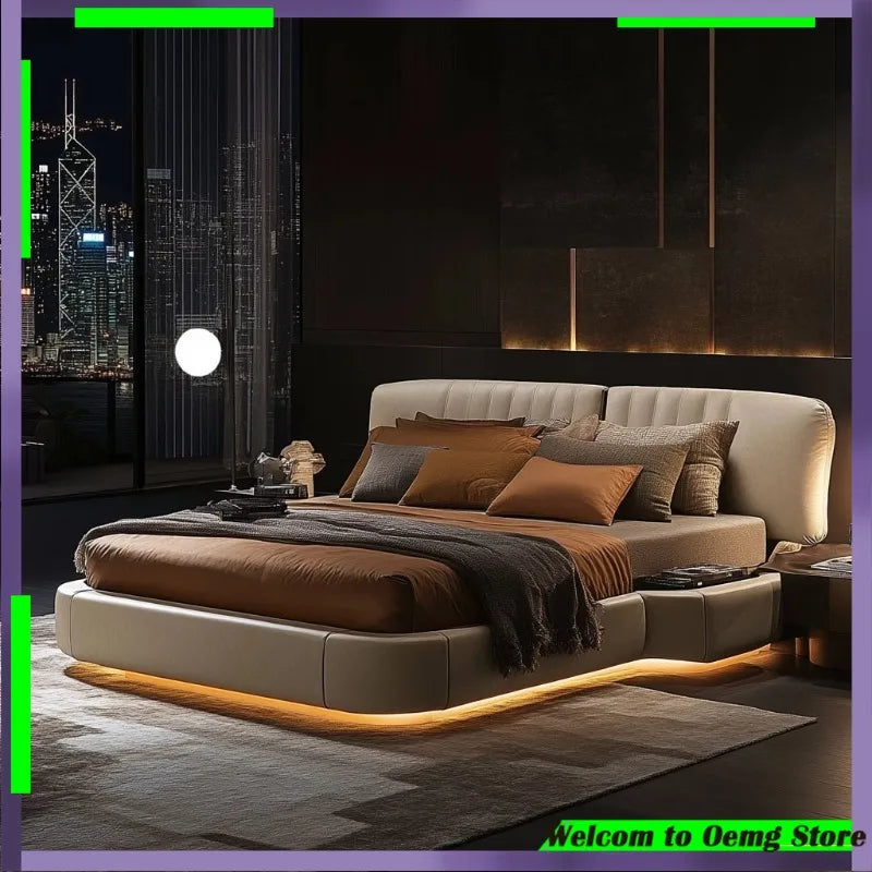 Elegant Multifunctional King Size Bed Luxurious Design Ultimate Comfort Transformr Bedroomto A Relaxing Oasis Decoration