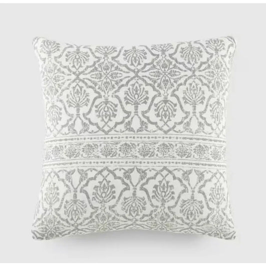 Antique Floral Natural Elegant Patterns Cotton 20 in. x 20 in. Decor Throw Pillow