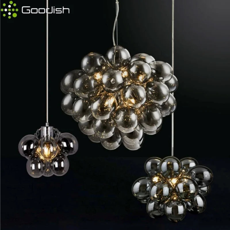 Modern Simplicity Grape Balloon-shaped LED Pendant Light Art Creative Indoor Lamps for Living Room Home Decoration Chandelier