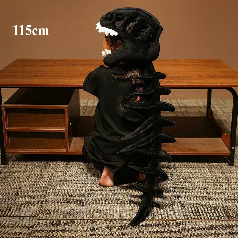 New Alien Skeleton Dinosaur Mask Funny Costume Headwear Horror 3D Dinosaur Skeleton Halloween Decor Party Dress up Accessories