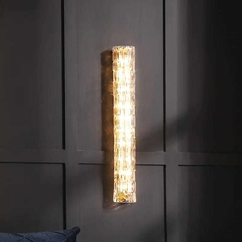 Postmodern Crystal Wall Lamp - Luxury Indoor Art Decor Light for Living Room, Staircase & Hallway Atmosphere Lighting