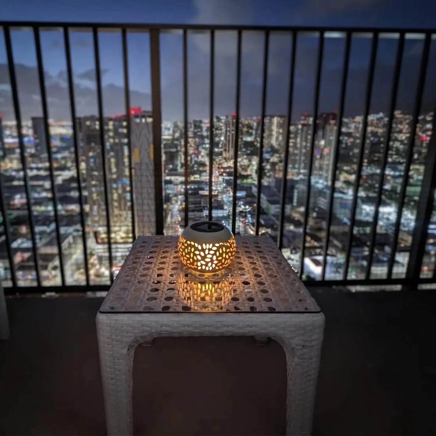 Solar Table Light Outdoor LED Lantern For Patio Garden