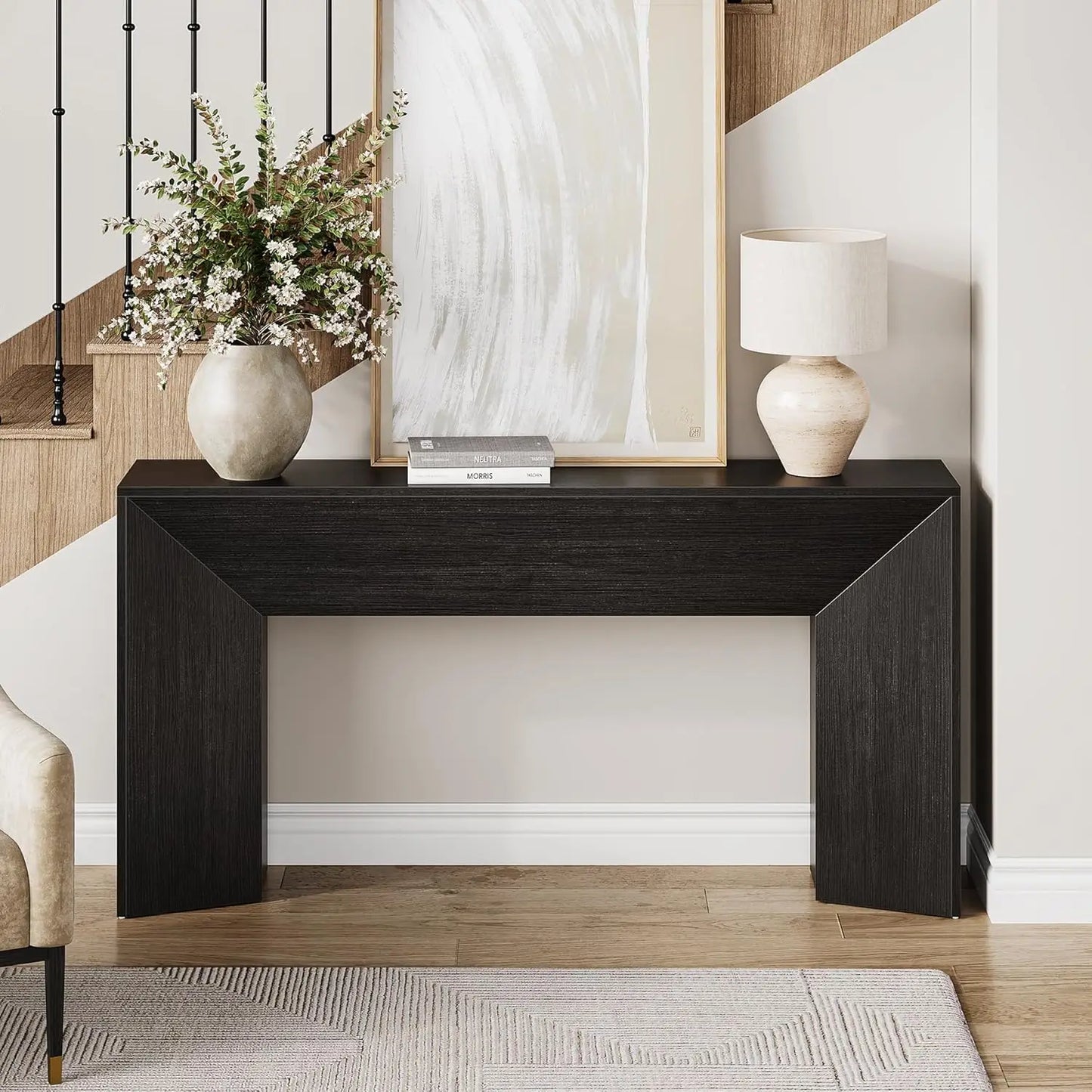 Little Tree Console Table Modern Hallway Foyer Living Room