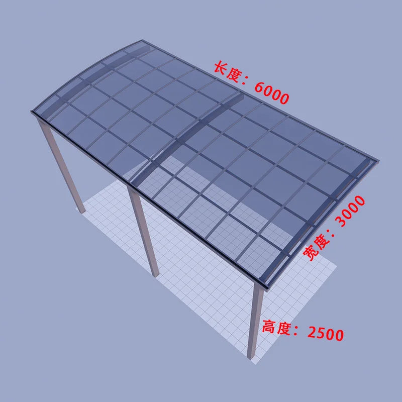 Home Villa Gazebos Garden Outdoor Canopy Tent Modern Custom Parking Shed Sunshade Awning Patio Pergola Aluminum Alloy Carport