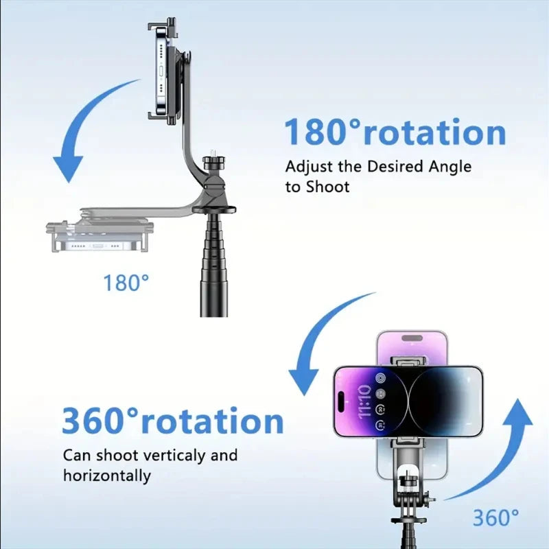 W&O C01 Telescopic Selfie Stick Tripod Monopod For iPhone Android