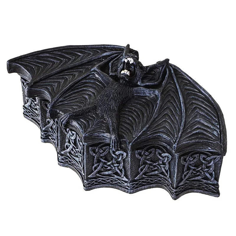 Silicone Mold Bat Jewelry Box DIY Halloween Decor Gypsum Craft Tools