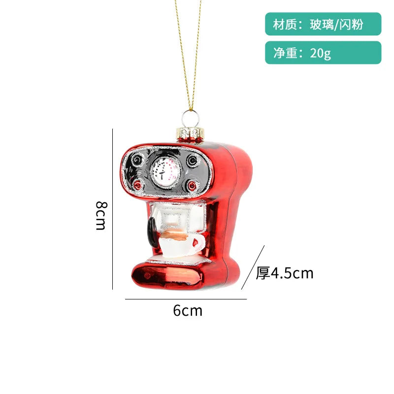 Car Pendant Christmas Decorations Glass Painting Christmas Tree Hanging Ornaments For Home New Year Kids Gift Toys