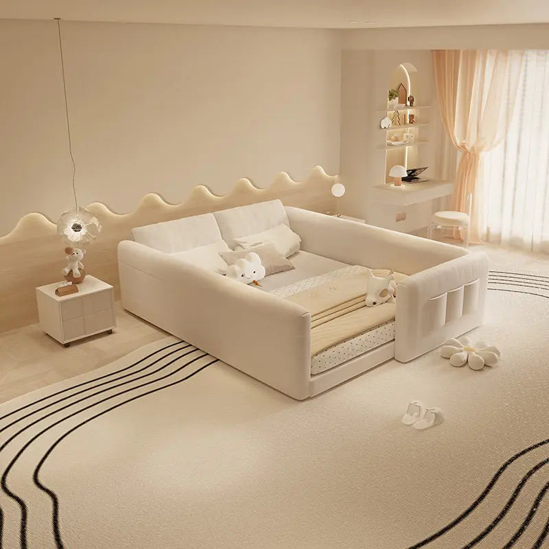 Luxury Fancy Bed Minimalist King Size Princess Sleeping Bed French Kids Camas De Matrimonio Dormitorio House Accessories