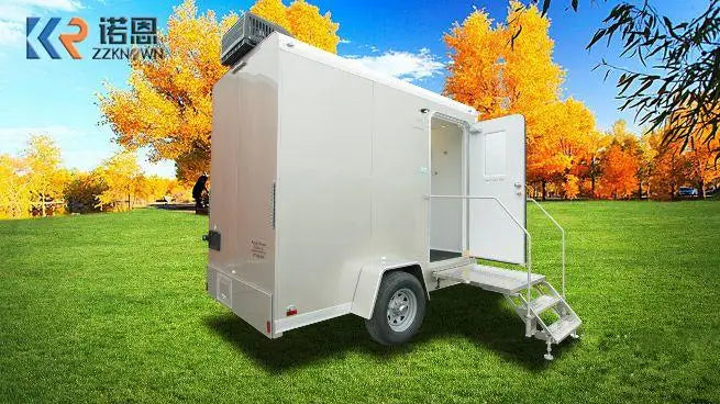 Single Station Mobile Portable Toilet Trailer Camping VIP Luxury Restroom Trailer Prefab Houses