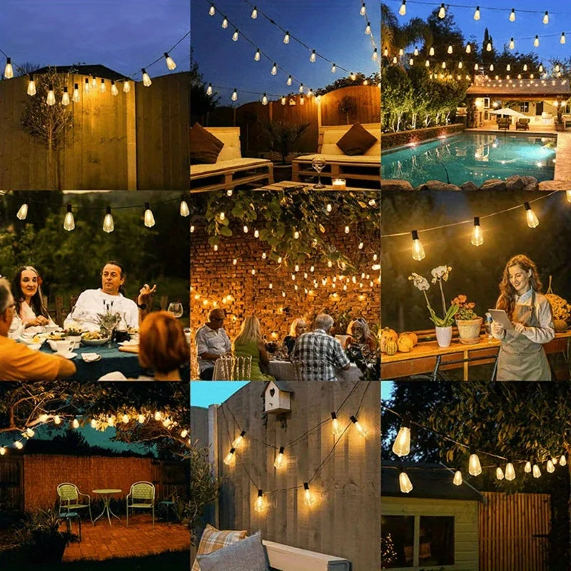MIMIRGBC Outdoor LED String Lights for Patio and Backyard