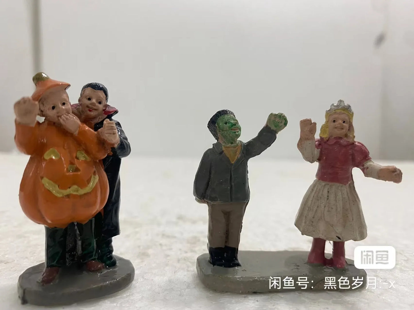 Halloween Decor Creative Halloween Scene Resin Ornaments Ghost Taking Pictures Figurine Garden Ornaments Home Decor Accessories