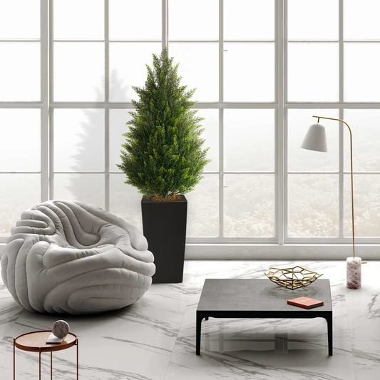 Artificial Cedar Tree Faux Silk Plant For Home Decor