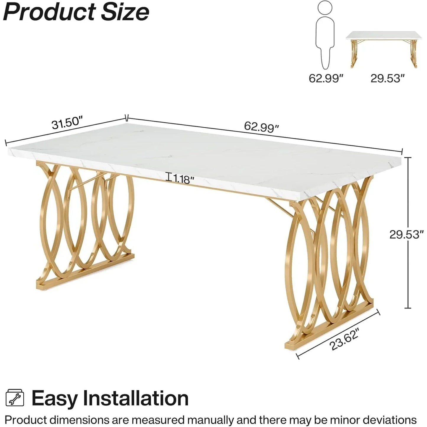 Little Tree Modern Dining Table Rectangular Kitchen