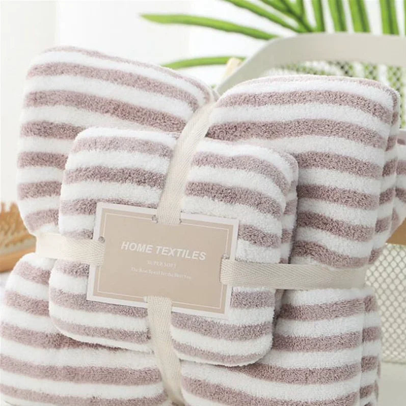 70x140cm Bamboo Charcoal Coral Velvet Bath Towel For Adult Soft Absorbent Bamboo Carbon Fiber Household Bathroom Towel Sets