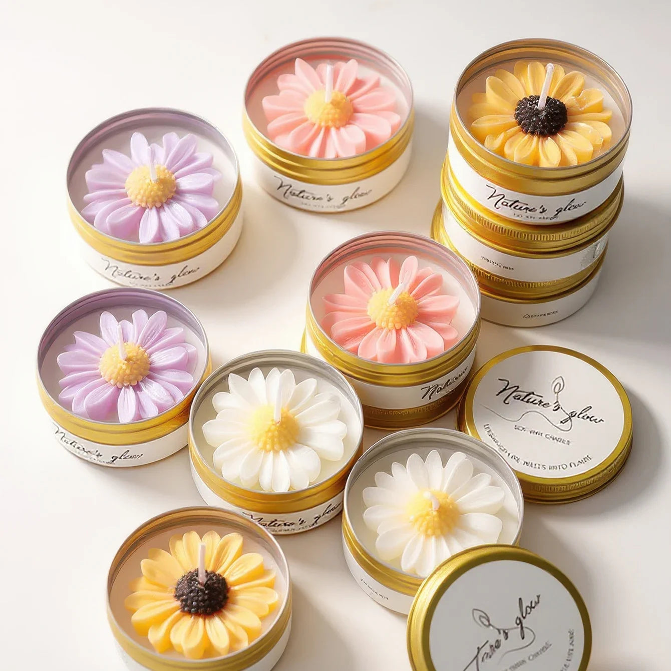 Feature Chamomile Scented Soy Wax Candle Jar for Relaxation
