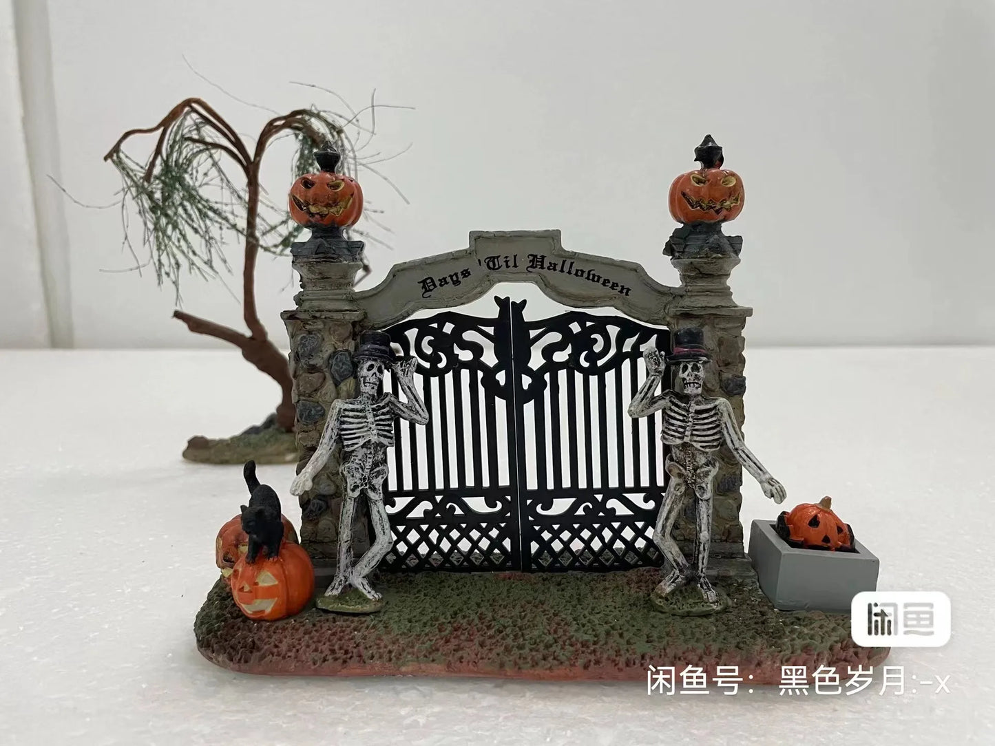 Halloween Decor Creative Halloween Scene Resin Ornaments Ghost Taking Pictures Figurine Garden Ornaments Home Decor Accessories