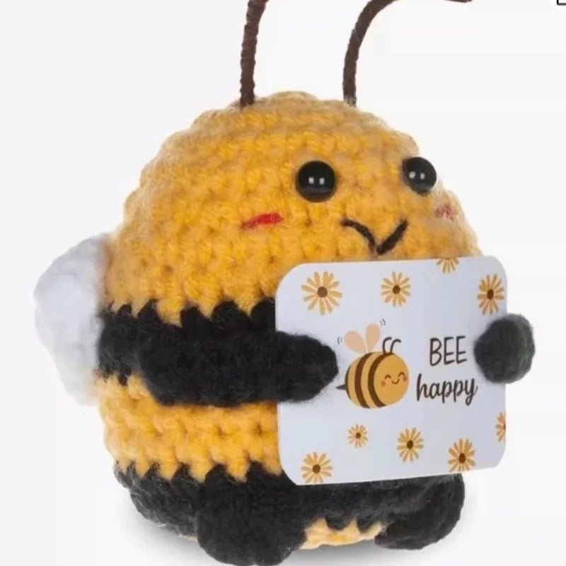 Positive Crochet Animals Christmas Birthday Gifts for Women Men Emotional Mom Dad Daughter Sister Friend Desk Home Fall Decor