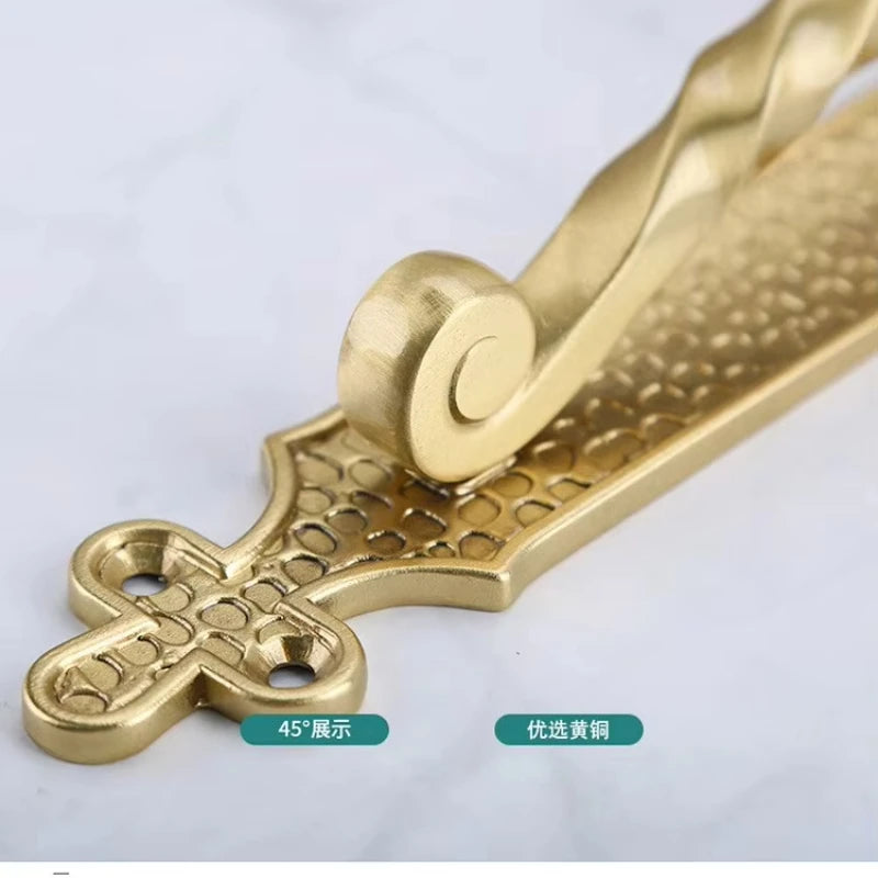 High-Concerned European Style Brass Door Handles for Homes