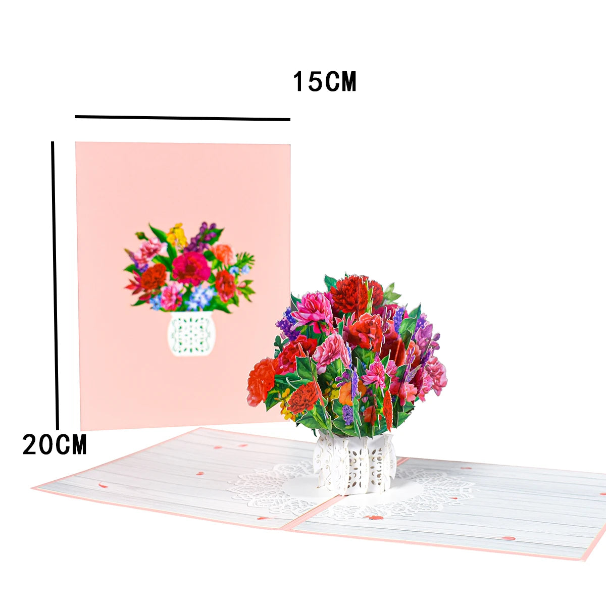 Magic Ants Pop Up Flower Card Flora 3D Greeting Card