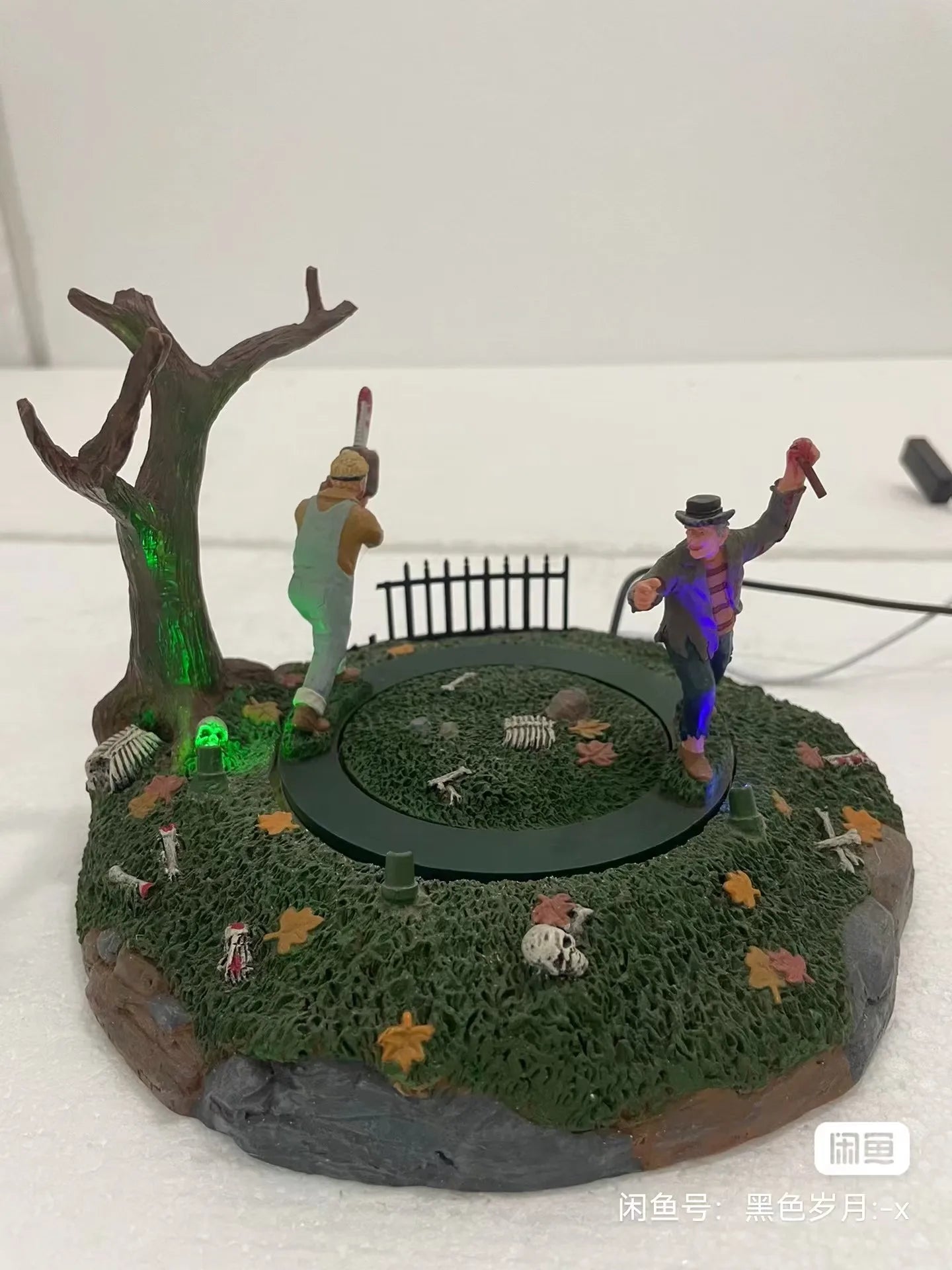 Halloween Decor Creative Halloween Scene Resin Ornaments Ghost Taking Pictures Figurine Garden Ornaments Home Decor Accessories