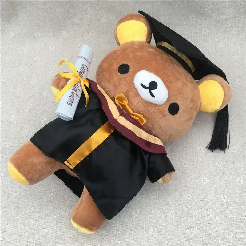 Potdemiel Rilakkuma Graduation Plush Bear Mortarboard Cosplay
