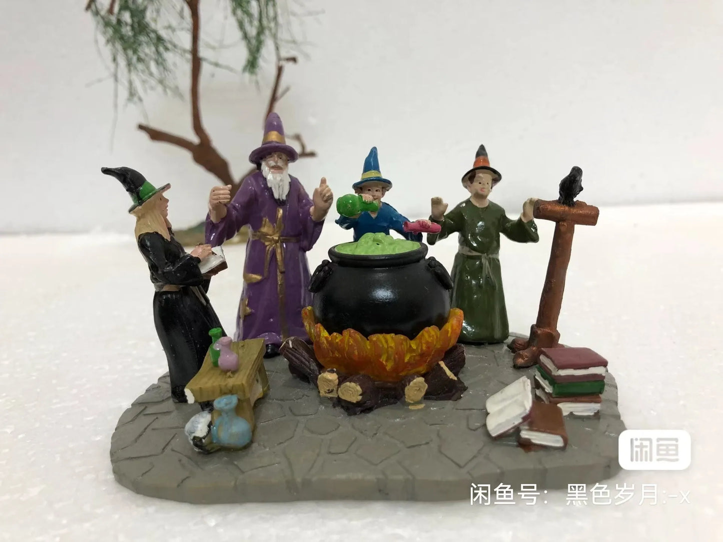 Halloween Decor Creative Halloween Scene Resin Ornaments Ghost Taking Pictures Figurine Garden Ornaments Home Decor Accessories