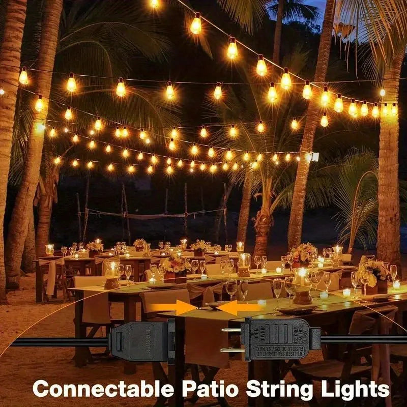 MIMIRGBC Outdoor LED String Lights for Patio and Backyard