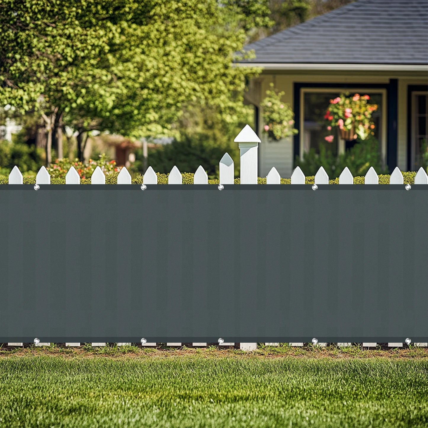Balcony Privacy Screen Patio Fence Screen for Balcony Cover Waterproof Garden Sunshade Cloth with Grommets UV Protection Shelter