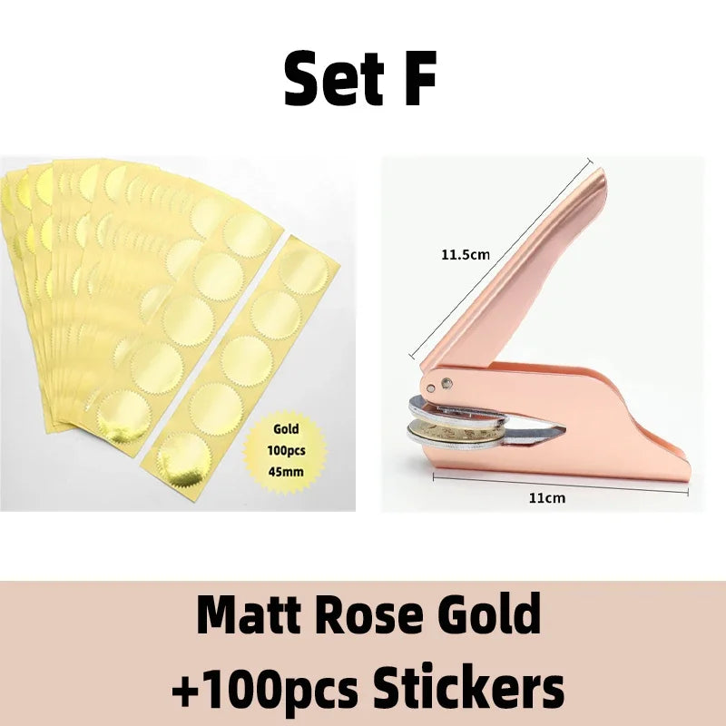 Logo Custom Seal Handheld Embosser Stamp for Diplomas and Awards