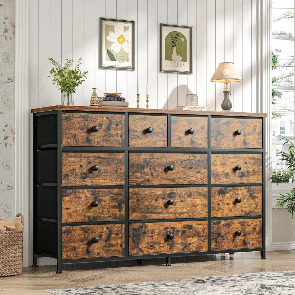 Bedroom Dresser With 13 Drawers Modern Storage Chest