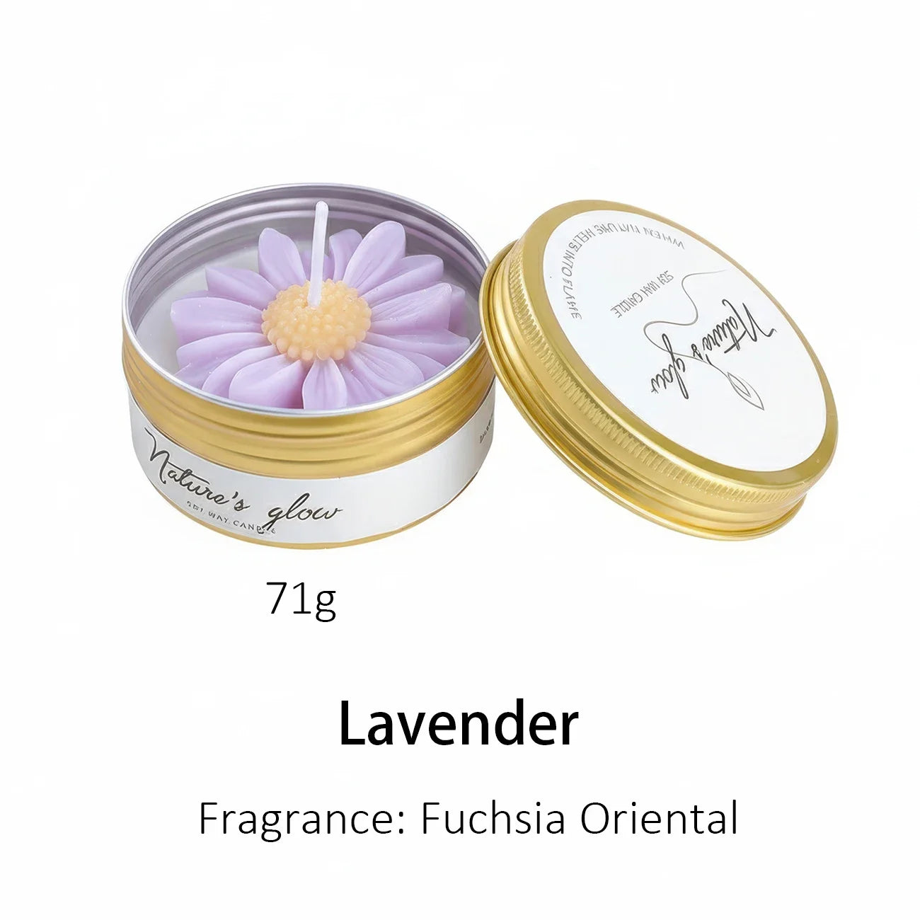 Feature Chamomile Scented Soy Wax Candle Jar for Relaxation