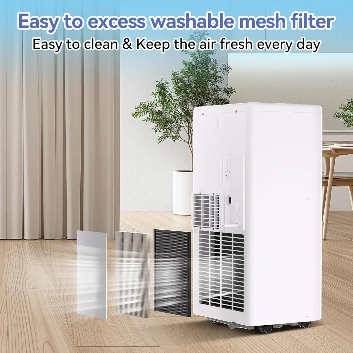 Acekool Portable 10000 BTU Air Conditioner With Remote Dehumidifier