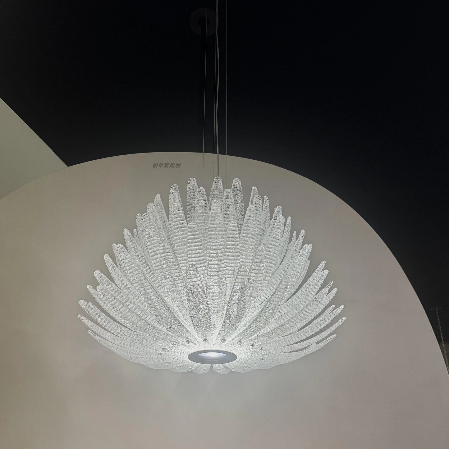 Designer Agave Murano Glass Chandelier Living Room Bedroom New Milan Vintage Gold Flowers Pendant Light with Leaf Vila Lobby